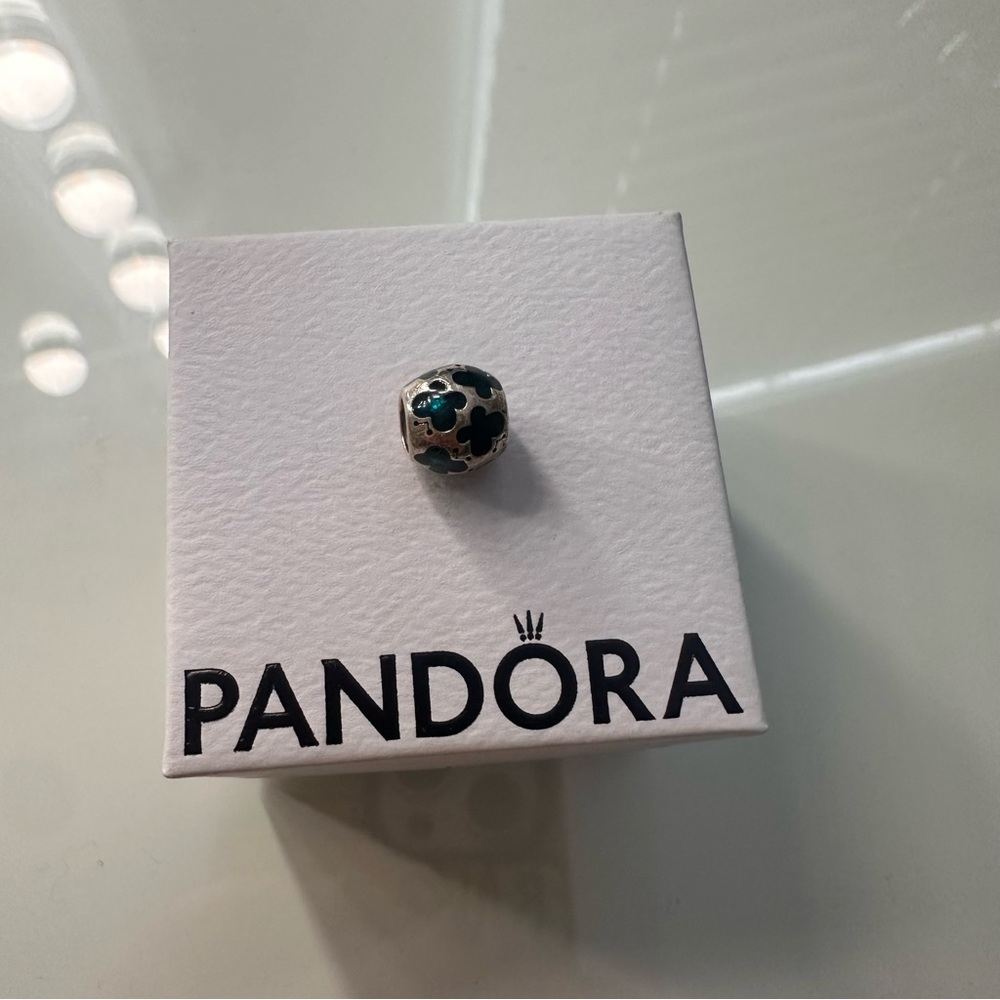 Pandora Turquoise Enamel Butterfly Charm